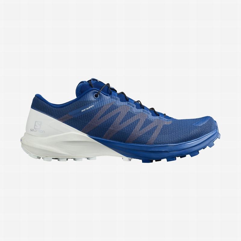 SALOMON UK SENSE PRO 4 - Mens Trail Running Shoes White/Apricot,NMKP85091